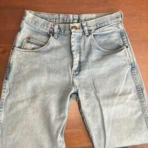 Wrangler vintage Rugged Wear Jeans unisex 30x30 light Blue Denim